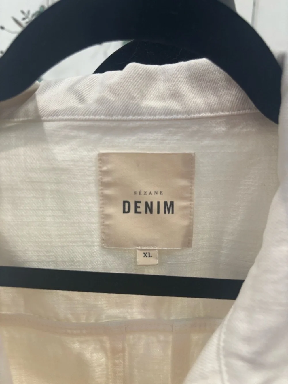 Sezane Will Ecru Denim Jacket - Picture 4 of 6
